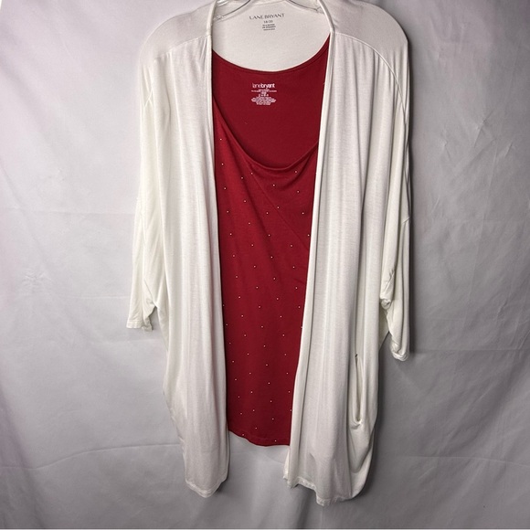 Lane Bryant Sweaters - Lane Bryant Size 18/20 White Cardigan (Cardigan only)EUC
